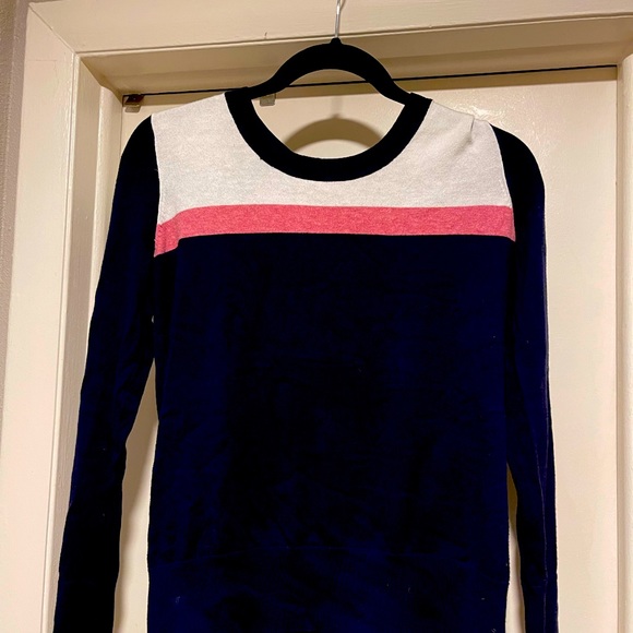 GAP Navy & Pink Stripe Sweater - Picture 2 of 5